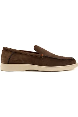 santoni Loafers - Flat Shoes Brown in