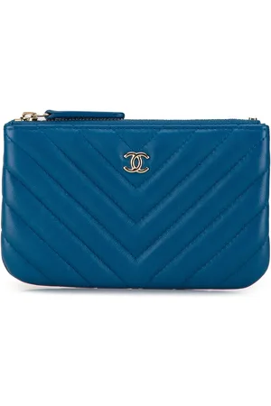 CHANEL Makeup tas - Chevron Lambskin O Case Pouch in