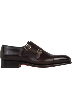 santoni Loafers - Double Buckle Shoes in