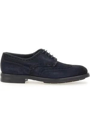 santoni Loafers - Flat Shoes Blue in