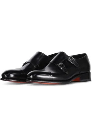 santoni Low-Top Sneakers - Doppel-Monkstraps aus Leder in