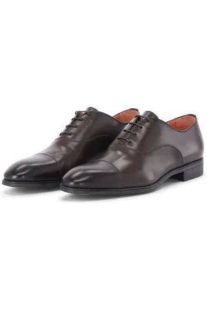 santoni Low-Top Sneakers - Schnürschuhe aus Leder in