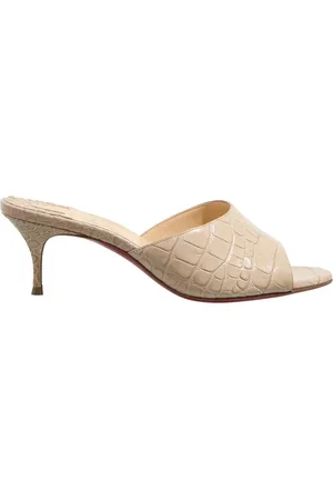 Christian Louboutin Slippers & Mules - East Mock Croc Mules in