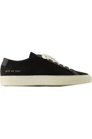 COMMON PROJECTS Low-Top Sneakers - Achilles In Canvas Sneakers - Leather - Black in