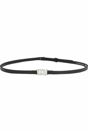 Dsquared2 Riemen - Black Leather Icon Evening Belt in