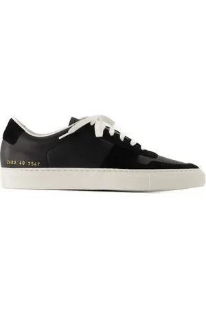 COMMON PROJECTS Low-Top Sneakers - Bball Duo Sneakers - Leather - Black in
