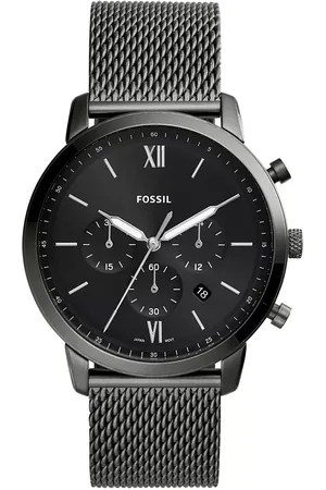 Fossil Horloges - Neutra Chronograph Stainless Steel Mesh Watch in