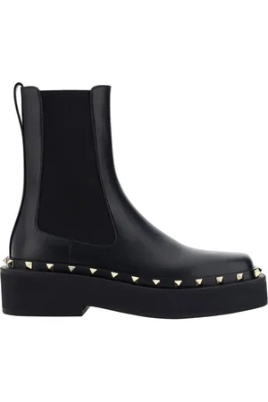 VALENTINO GARAVANI Boots & laarzen - Platform Plain Toe Round Boots in