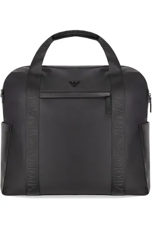 Emporio Armani Koffer - Nylon Black Duffle Bag in