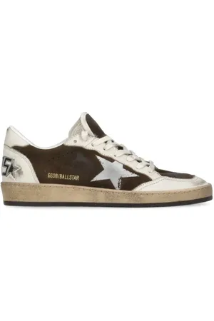 Golden Goose Low-Top Sneakers - Brown Ballstar Sneakers in