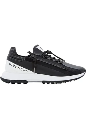 Givenchy Low-Top Sneakers - Round Toe Black Leather Sneakers in