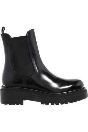Prada Enkellaarzen - Logo Ankle Boots in