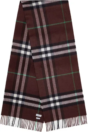 Burberry Sjaals & halsdoeken - Giant Check Plain Pattern Scarf in