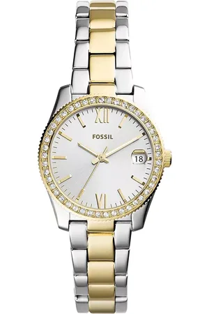 Fossil Horloges - Scarlette Mini Three-Hand Date Two Tone Stainless in