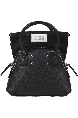 Maison Margiela Hobo bags - Small Black 5Ac Leather Crossbody Bag in