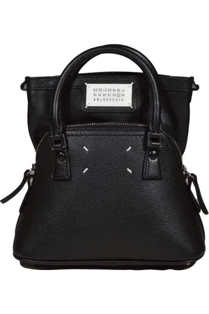 Maison Margiela Hobo bags - 5Ac Micro Black Leather Shoulder Bag in