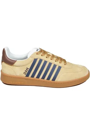 Dsquared2 Low-Top Sneakers - Suede Leather Boxer Sneakers in