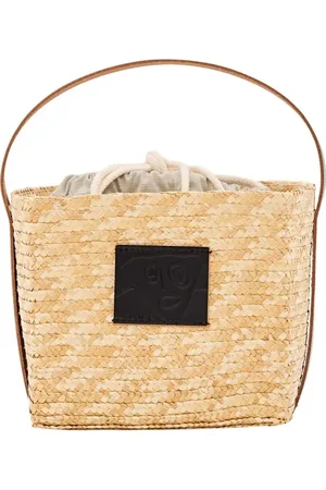 Plan C Crossbody bags - Straw Basket Bag in
