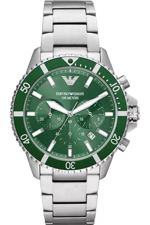 Emporio Armani Horloges - Chronograph Stainless Steel Watch in