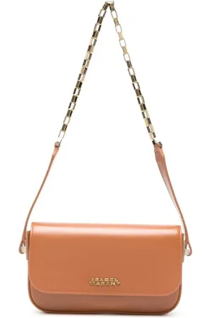 Isabel Marant Hobo bags - Structured Leather Shoulder Bag With Chain Strap in