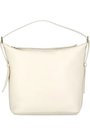 Fabiana Filippi Hobo bags - Ivory Pebbled Letaher Bag in