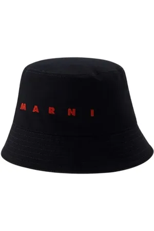 Marni Mutsen & petten - Bucket Hat - Cotton - Black in