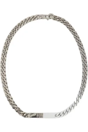 Maison Margiela Kettingen - Minimal Logo Id Tag Necklace - Metal - in