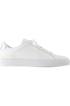 COMMON PROJECTS Low-Top Sneakers - Retro Classic Sneakers - Leather - Silver in