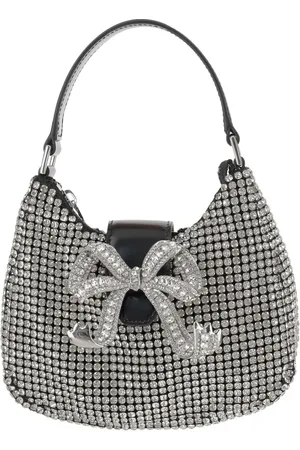 Self-Portrait Crossbody bags - Crescent Moon Bag With Crystals in