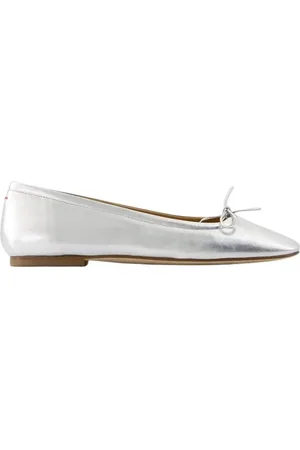 Aeyde Delfina Ballerinas - Leather - Silver in