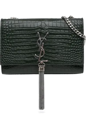 Saint Laurent Hobo bags - 2018 Medium Croc Embossed Leather Kate Tassel Cros in