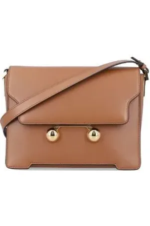 Marni Hobo bags - Brown Leather Shoulder Bag in
