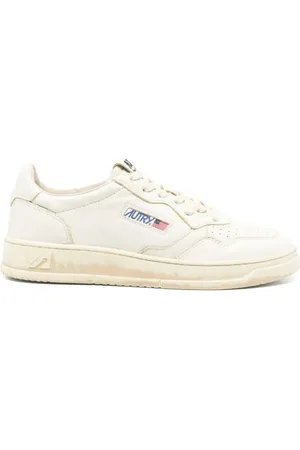 Autry Low-Top Sneakers - White Low Vintage Sneakers in