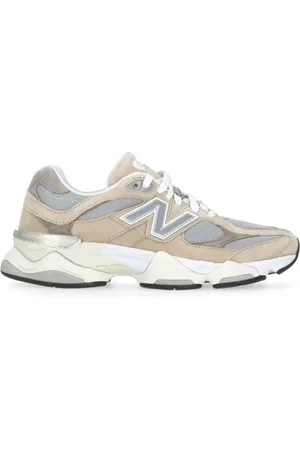 New Balance Low-Top Sneakers - Beige Suede Leather And Fabric 9060 Sneakers in