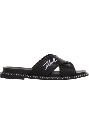 Karl Lagerfeld Slippers & Mules - Kleo Whipstitch Krosstrap in