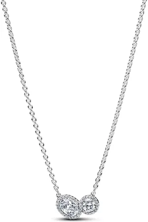 PANDORA Kettingen - Embracing Halo Necklace in