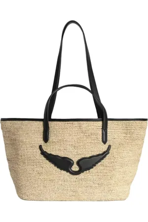 Zadig & Voltaire Totes & shoppers - Le Wings Shopping Bag - Raphia - Beige in