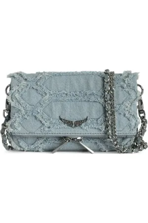 Zadig & Voltaire Hobo bags - Rock Nano Crossbody - Cotton - Blue in