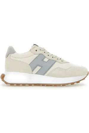 Hogan Low-Top Sneakers - Ivory H641 Leather Sneakers in