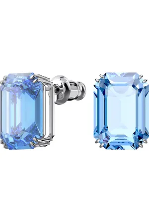 Swarovski Oorbellen - Millenia Octagon cut Rhodium plated in