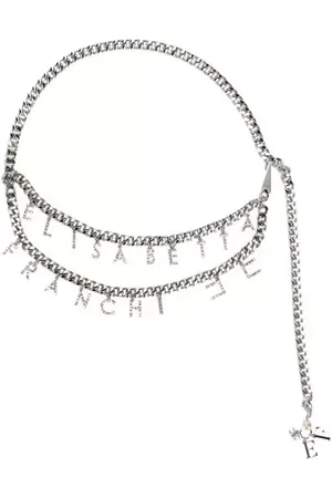 Elisabetta Franchi Riemen - Silver Chain Belt in
