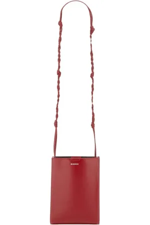 Jil Sander Hobo bags - Small Red Leather Tangle Bag in