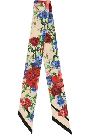 Dolce & Gabbana Sjaals & halsdoeken - Twill Bandeau With Floral Print in