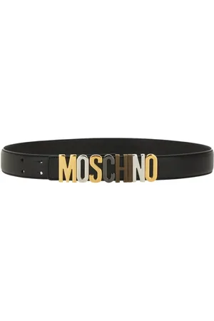 Moschino Riemen - Leather Belt With Bold Logo Design in