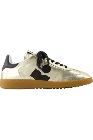 Isabel Marant Low-Top Sneakers - Kaycee Ga Sneakers - Leather - Gold in