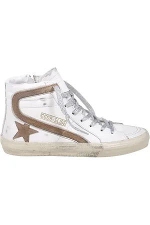 Golden Goose Low-Top Sneakers - Slide Classic Leather Upper And List Suede Star in