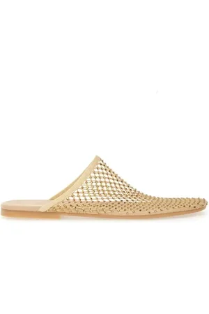 ALYSI Open-Toe Mesh Slip-On Sabot In Mesh in