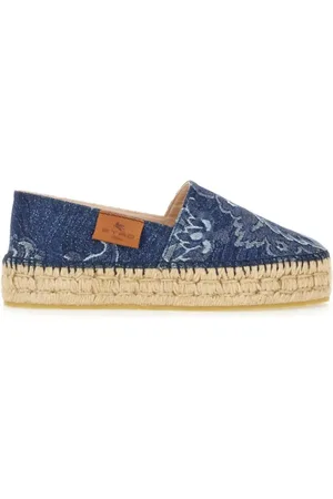Etro Denim Espadrilles in