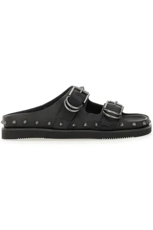Ash Sandalen - Black Calf Leather "Urus" Sandals in
