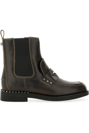 Ash Boots - Brown Leather Ankle Boots in